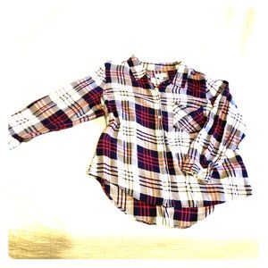L/S plaid shirt